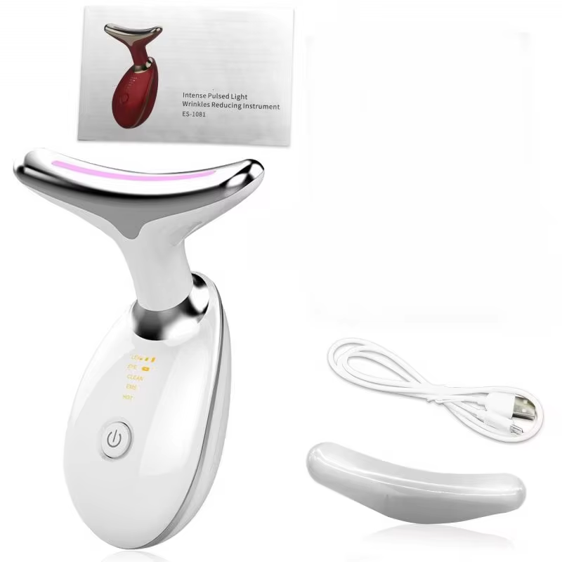 EMS Neck Face Lifter Neck Face Lifting Massager Skin Tighten Device Led Photon Therapy anti Wrinkle Double Chin Remover