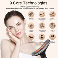Aura Radiant Glow EMS Neck & Face Beauty Device – LED Skincare Tool