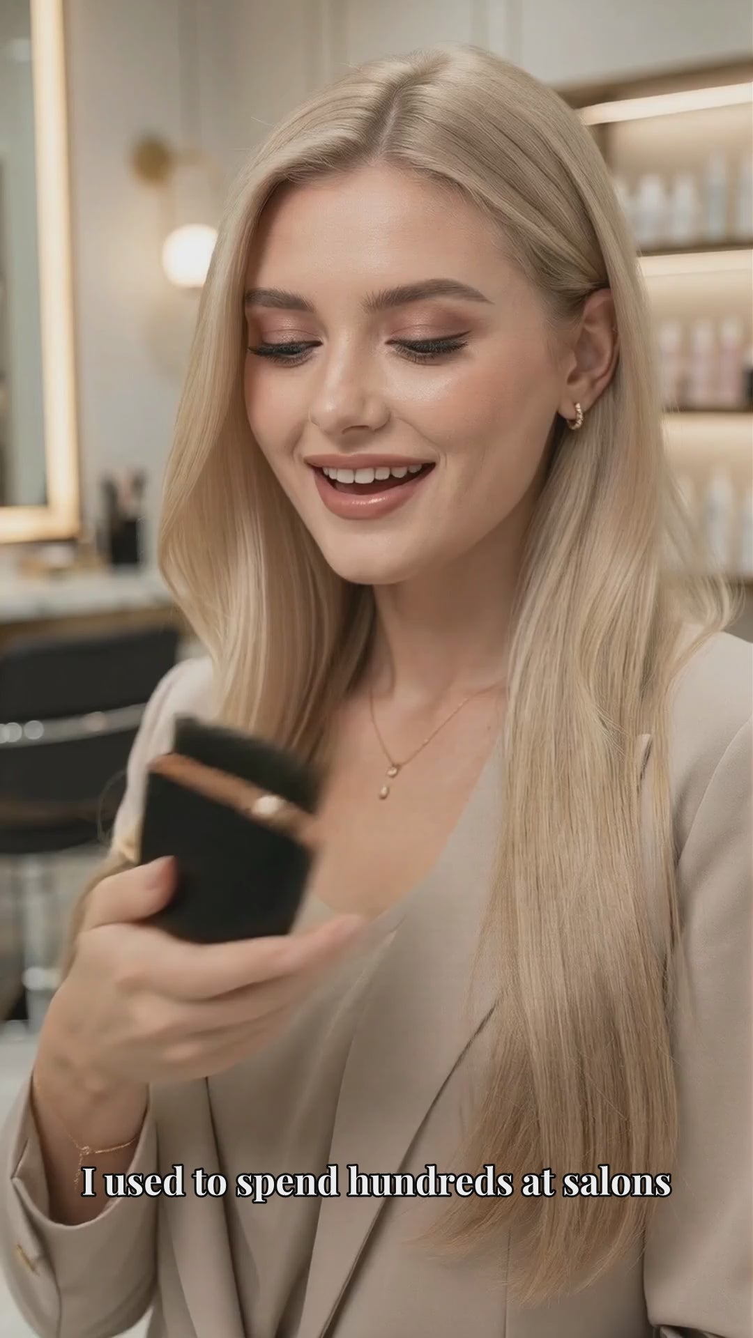 Aura Sleek™ Cordless Hair Straightener Brush | Smooth Frizz-Free Hair in Minutes