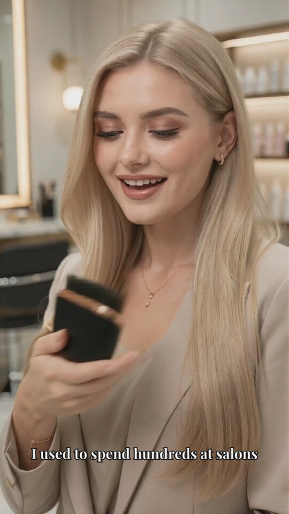 Aura Sleek™ Cordless Hair Straightener Brush | Smooth Frizz-Free Hair in Minutes
